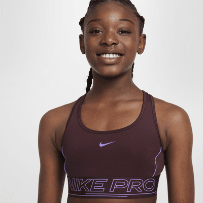 Brassière de sport Nike Pro Swoosh pour fille Nike FR